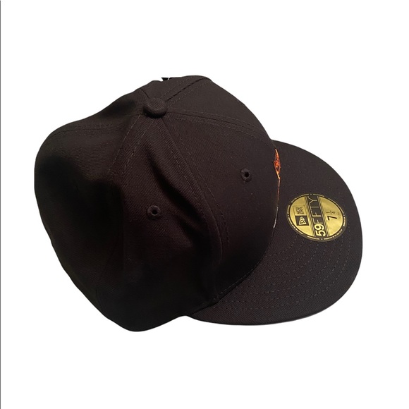 OVO x New Era Family Owl Arabic 59fifty Black Fitted Hat 7 1/4 - Picture 4 of 4